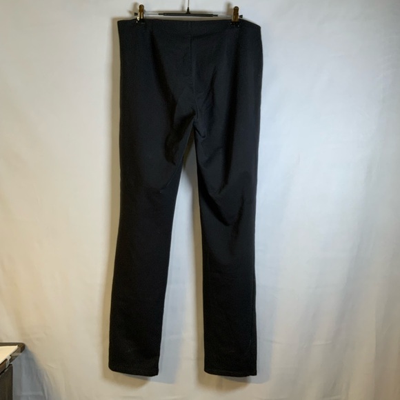 Eileen Fisher Organic Cotton Stretch Black Twill Casual Pull-On Pants. Size M - Picture 2 of 8